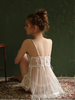 See-through Seductive Deep V Fringed Nightdress Set