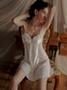 White Velvet Slip Nightdress