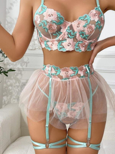 Sexy Lace Embroidery See-Through