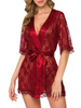 Lace Floral Bathrobe