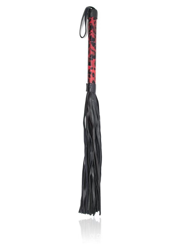 Red Leopard Fringe Whip