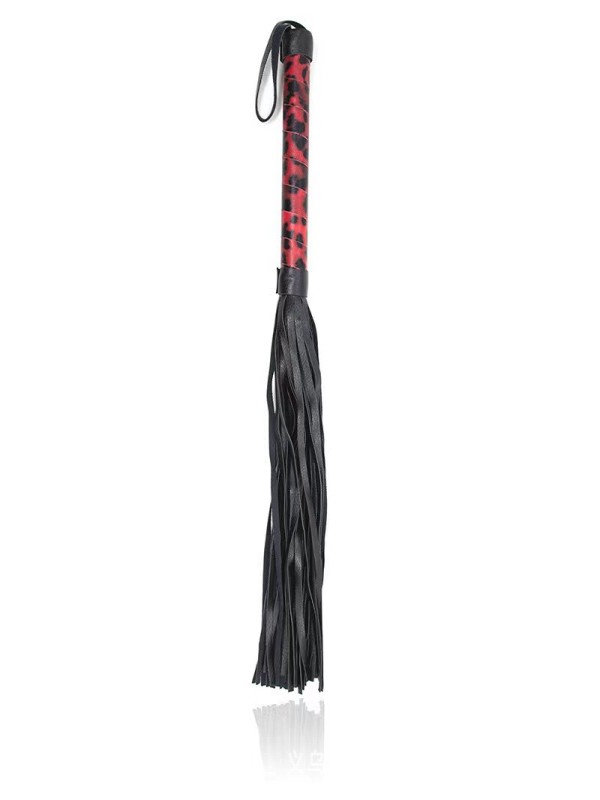 Red Leopard Fringe Whip