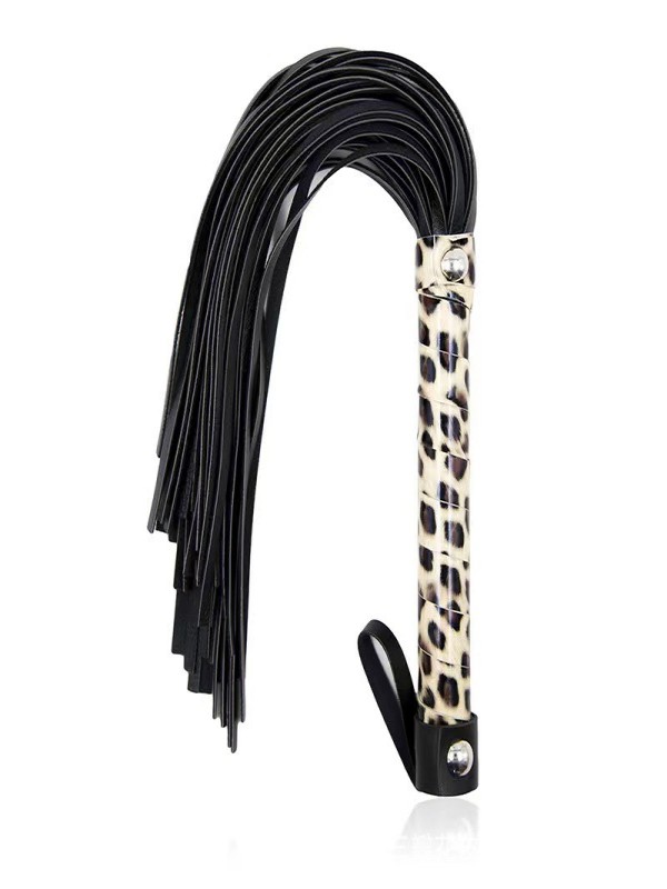 Yellow Leopard Fringe Whip
