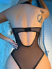Fishing Net Patent Leather Corset