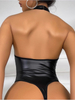 Leather Halter And Backless Cutout