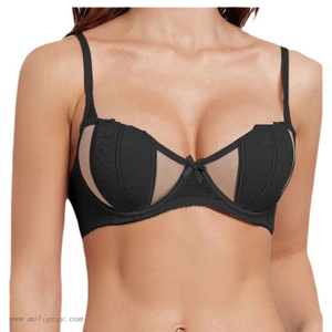 Bowknot Sexy Mesh Bra