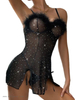 Crystal Feather Sexy Dress