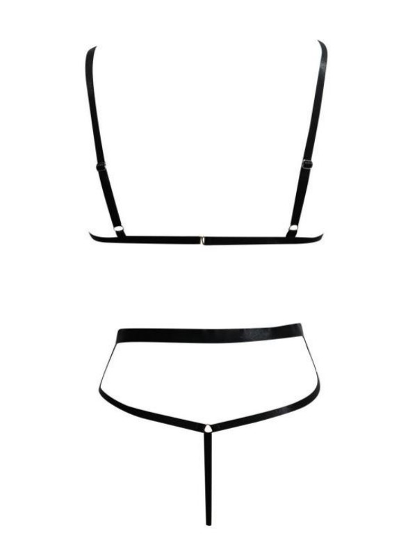 Hollowed-out Patent Leather Sets