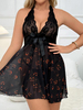Mesh Printed Dress