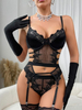 Mesh Tie Sexy Corset