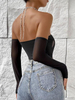 Metal Chain Cutout Underwear