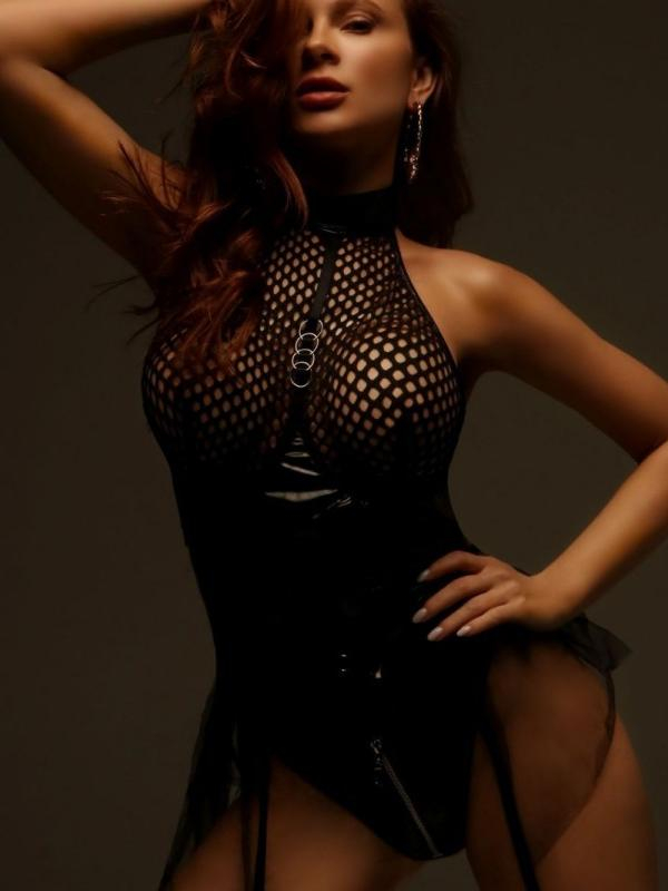 Mesh Patent Leather Sexy Corset