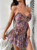 Flower Printed Sexy Dress