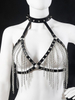 Sexy SM Leather Chain Top