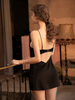 Sexy Deep V Backless Halter Nightdrees