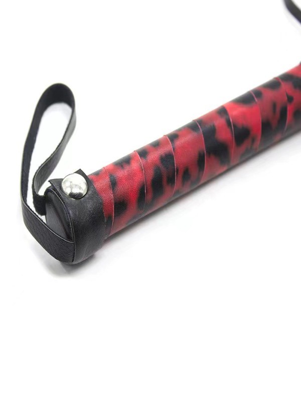 Red Leopard Fringe Whip