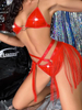 Red Patent Leather Sexy Sets