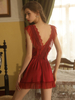V-neck Waistband Nightdress