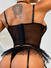 Lace Puffy Dress Sexy Sets