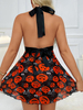 Mesh Printed Dress