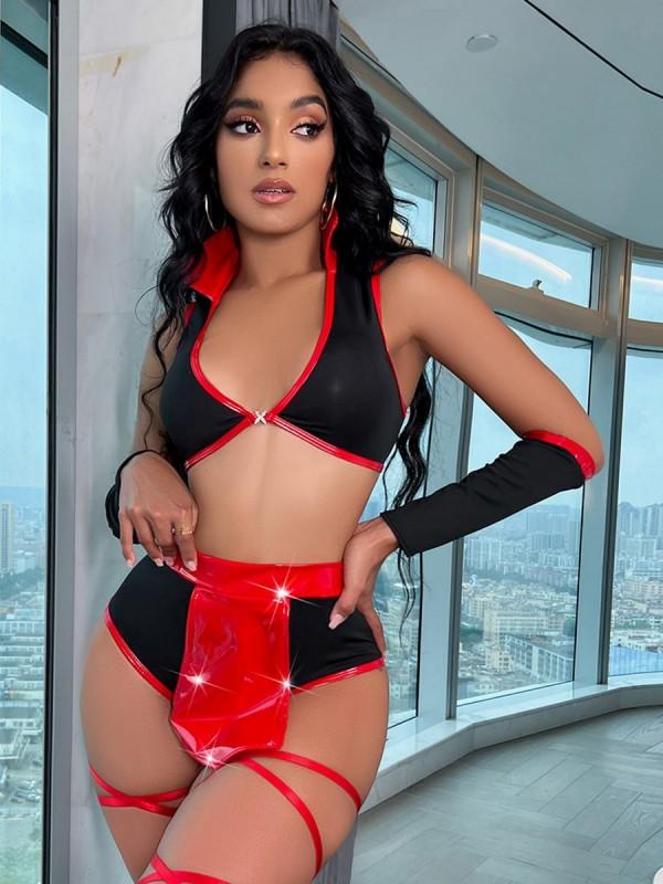 Sexy Seductive Split Suit