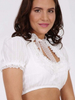 Short Sleeve Lace See-Through Waist
