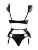 Patent Leather Splicing Sexy Sets