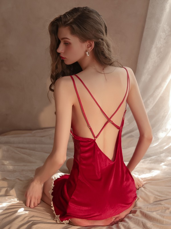 V-neck Lace Nightgowns