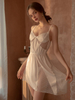 Deep V Bow Halter Nightgown