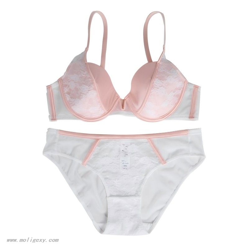 Contrast Color Bra And Panties Sets
