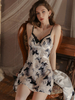 Deep V Breast Pad Nightdress