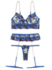 Lace With Belt Chain Sets