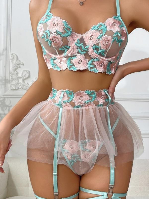 Sexy Lace Embroidery See-Through