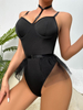 One-Piece Mesh Camisole Pajamas