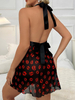 Mesh Printed Dress