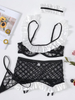 Mesh Gauze Split Underwear Fun Set