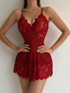 Lace Temptation Sexy Slip Dress