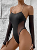 Metal Chain Cutout Underwear