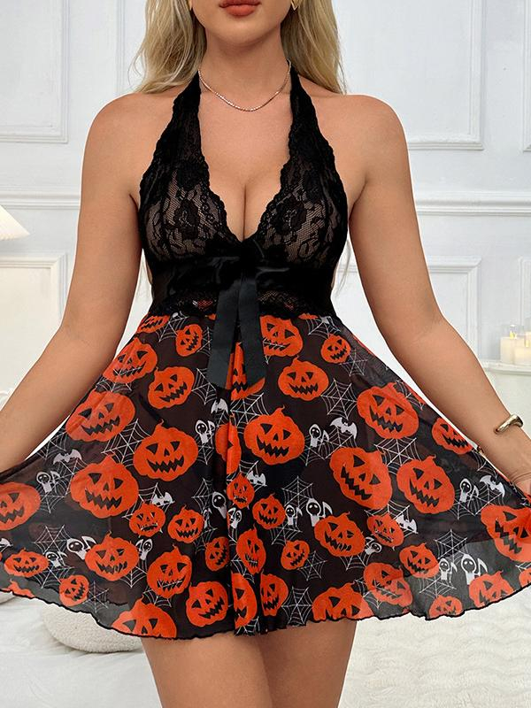 Mesh Printed Dress