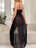 Mesh Slit Skirt Nightdress