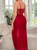 Gauze Patchwork Slit Dress