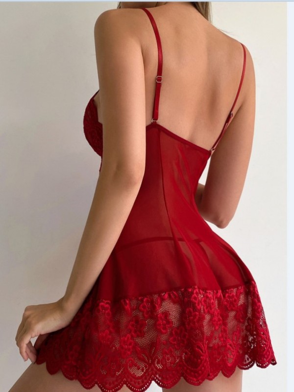 Lace Temptation Sexy Slip Dress