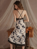 Butterfly Print Halter Nightgown