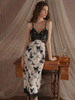 Butterfly Print Halter Nightgown