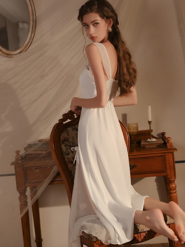 See-through Lace Slip Nightdress