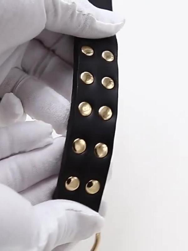 Secy Black Rivet Belt