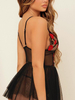 Red Lipstick Print Sexy Dress