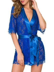 Lace Floral Bathrobe