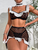 Mesh Gauze Split Underwear Fun Set