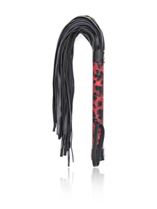 Red Leopard Fringe Whip